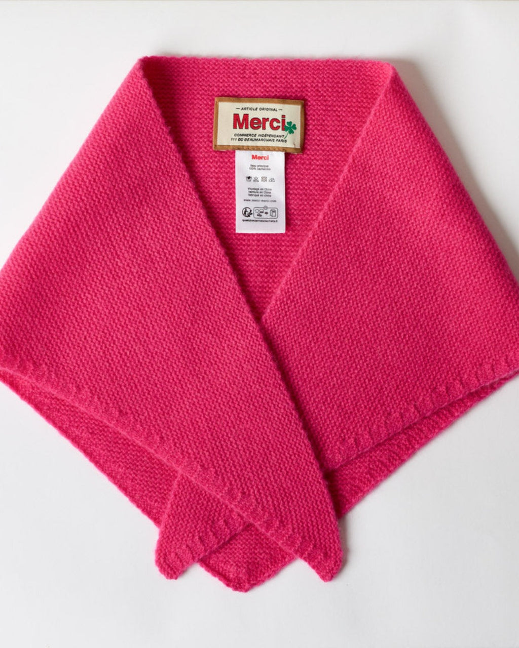 Merci - Martine cashmere bandana - Fuchsia