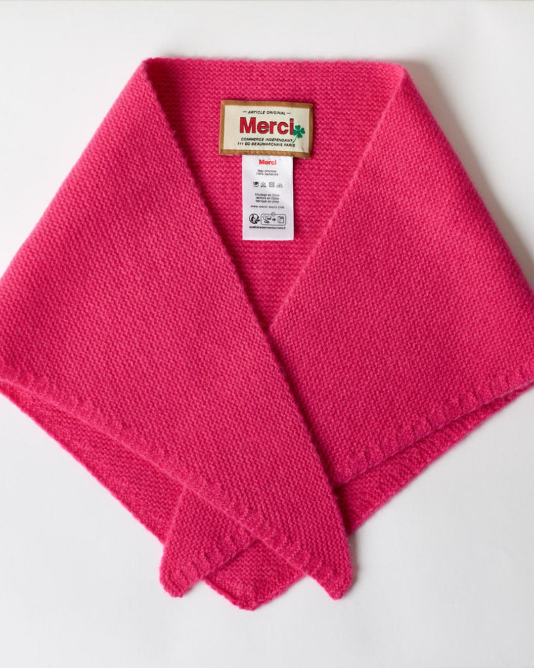 Merci - Martine cashmere bandana - Fuchsia