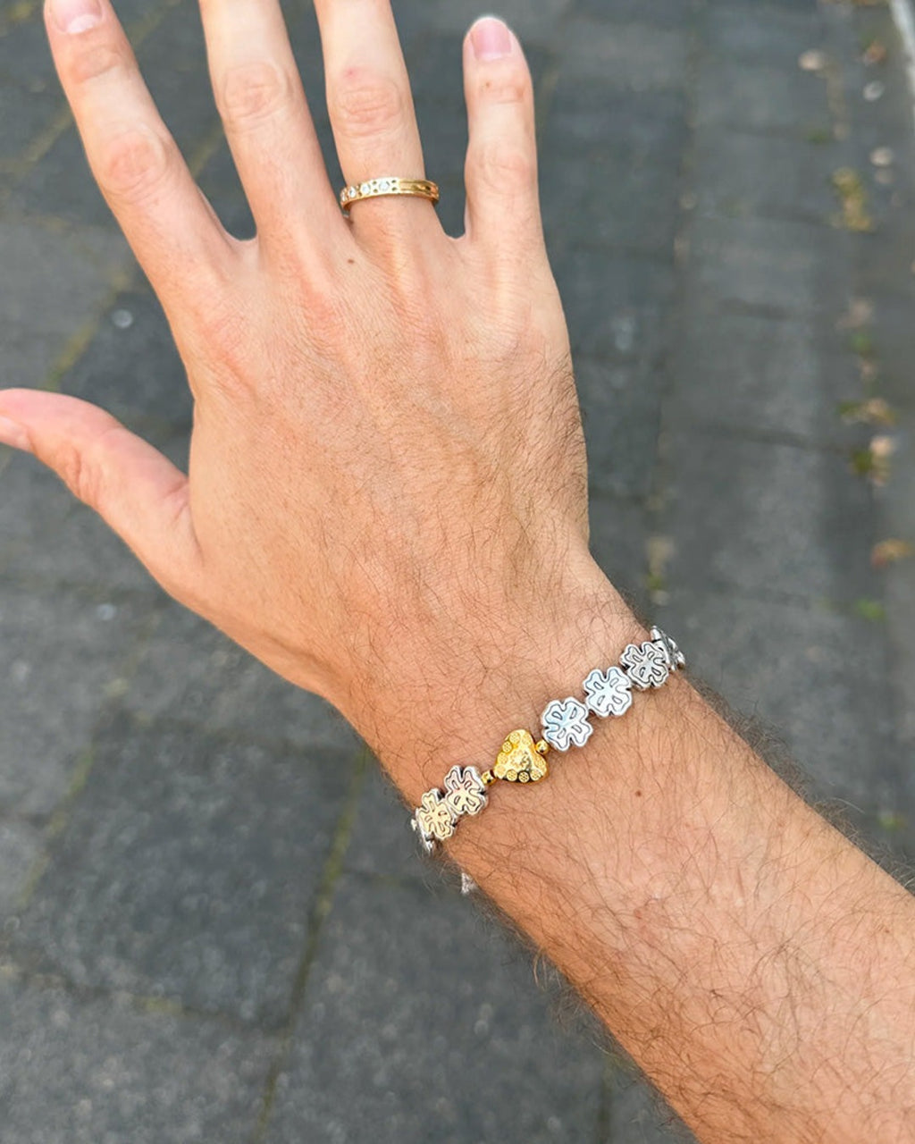 Gottlob - Edition No. 3 Bracelet - Silver Gold Heart