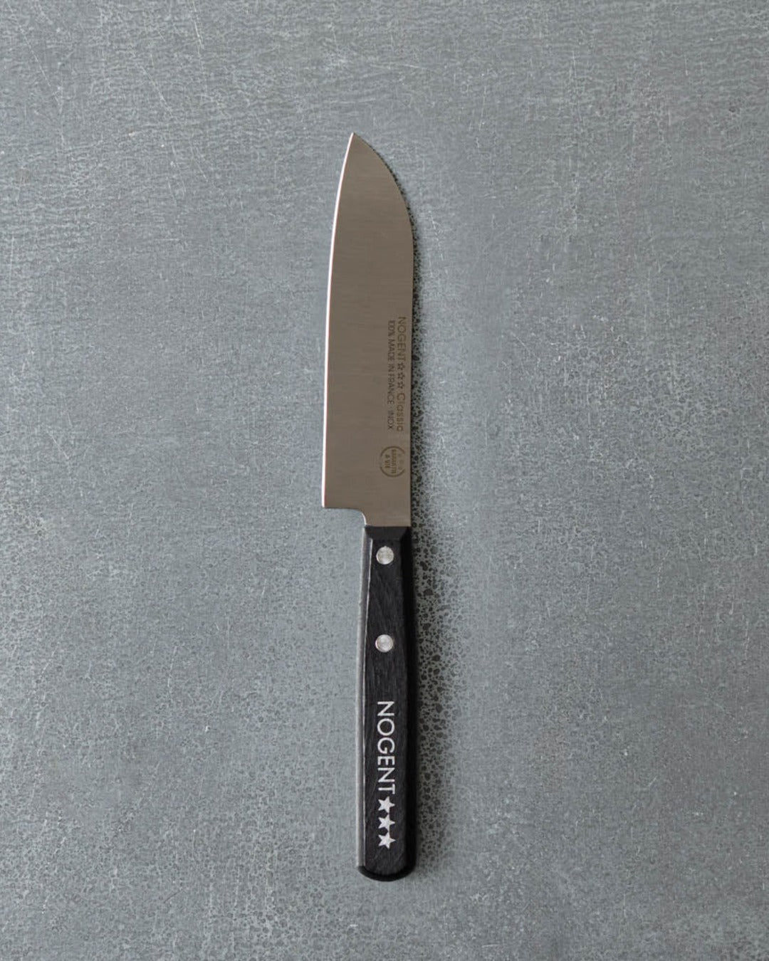 Nogent*** - Couteau Santoku Lame Lisse - Noir