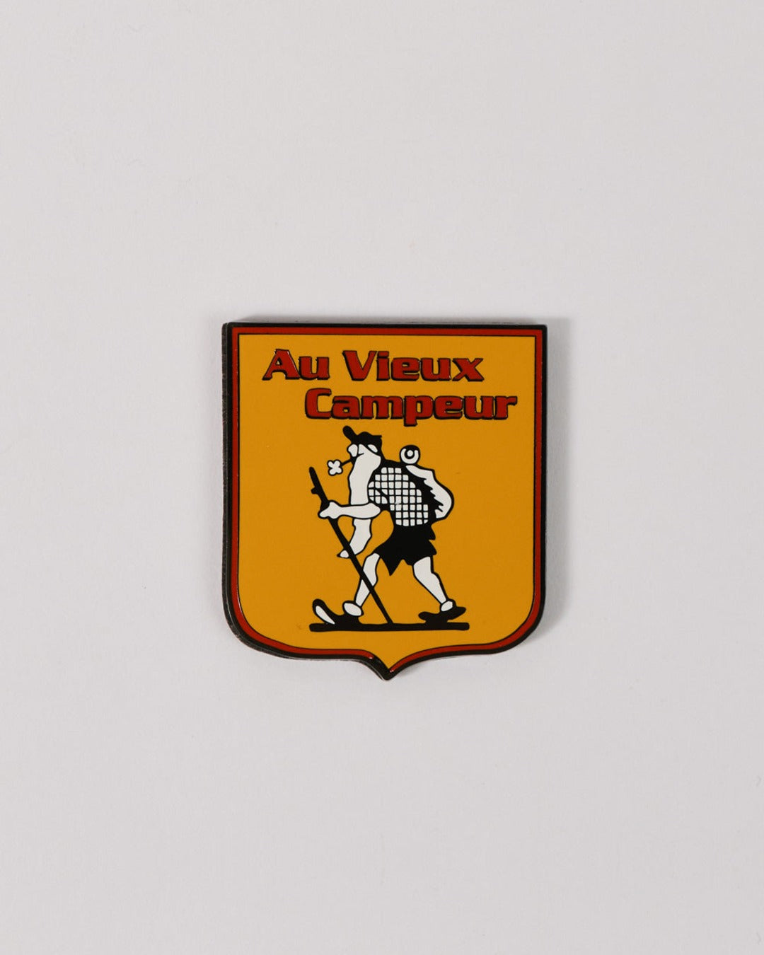 Au Vieux Campeur - Congés Payés - Magnet Blason Jaune