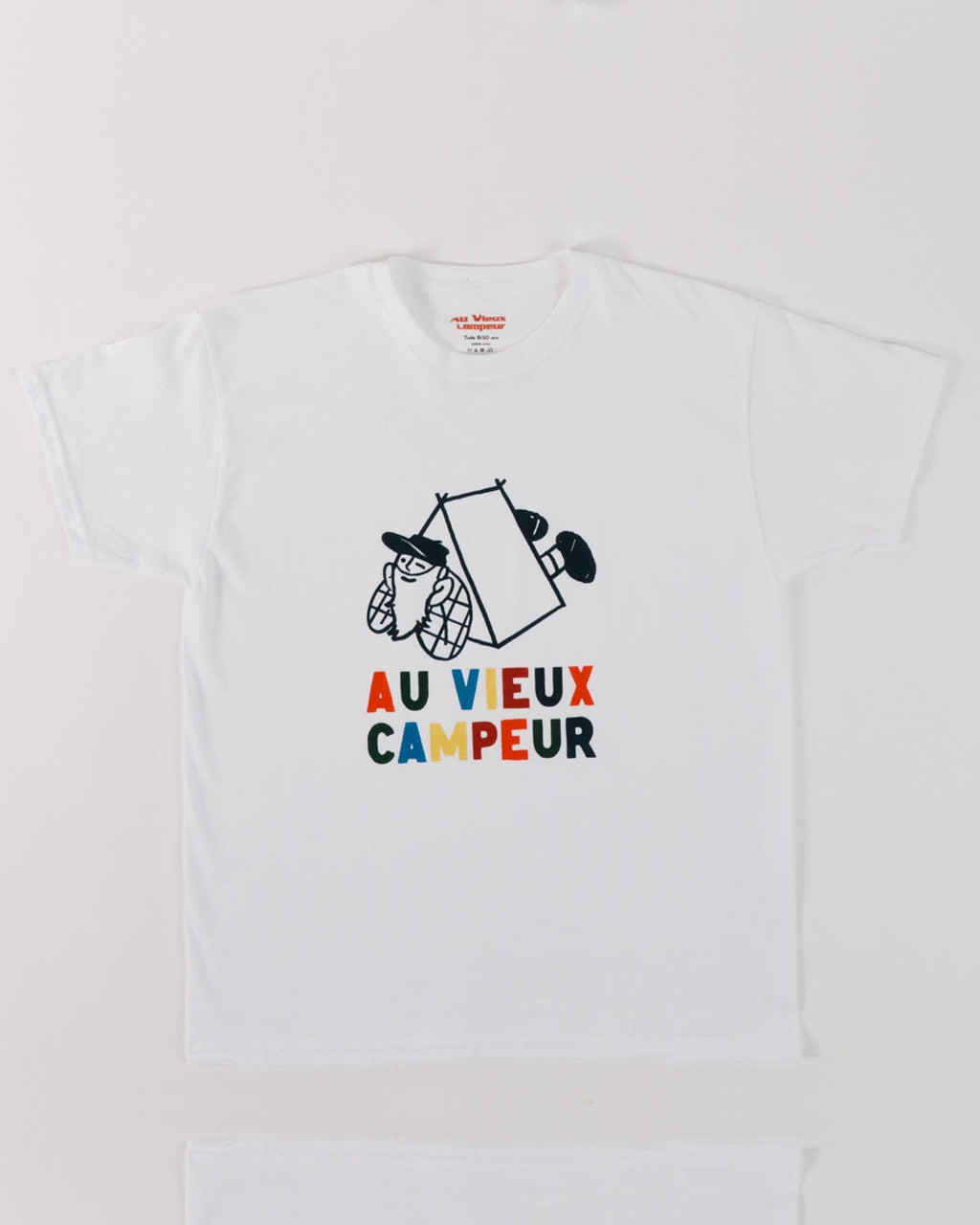 Au Vieux Campeur - Congés Payés - T-Shirt Kids Cabane - Blanc