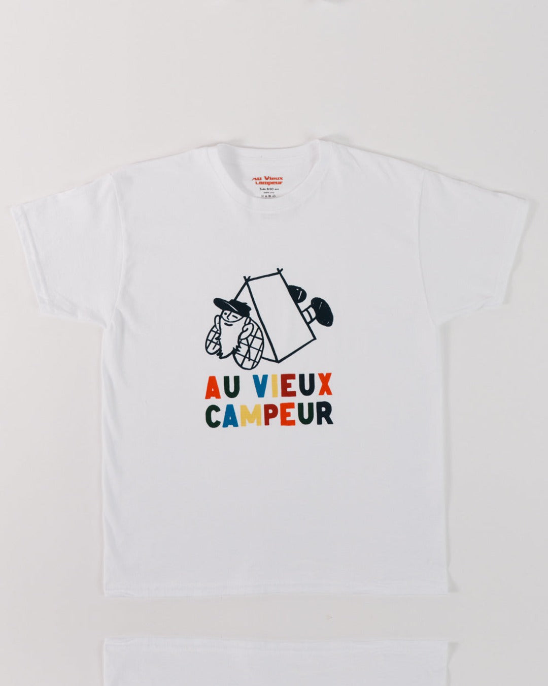 Au Vieux Campeur - Congés Payés - T-Shirt Kids Cabane - Blanc