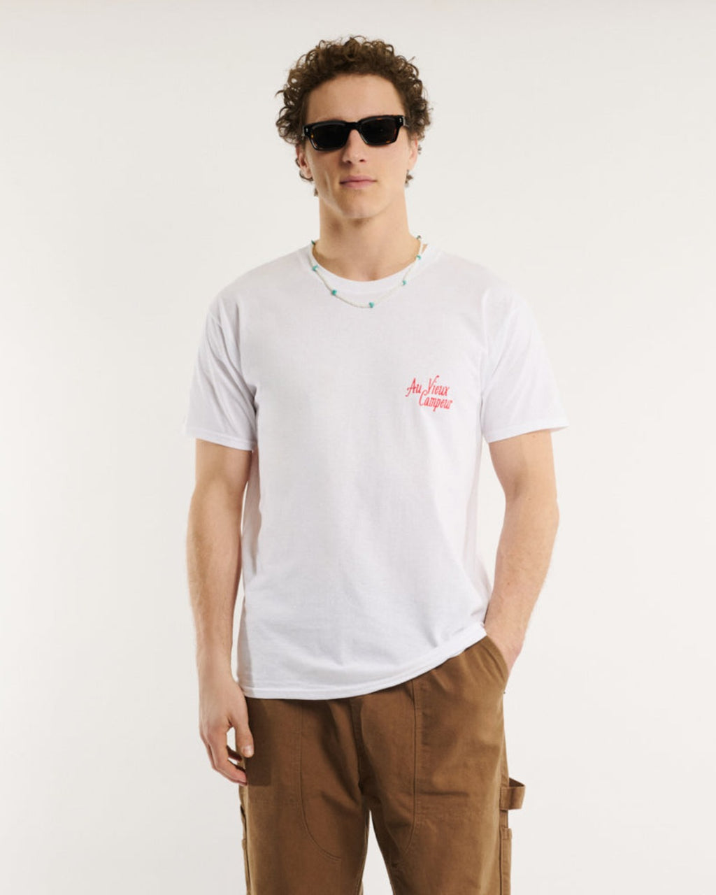 Au Vieux Campeur - Congés Payés - Mountain T-shirt - White