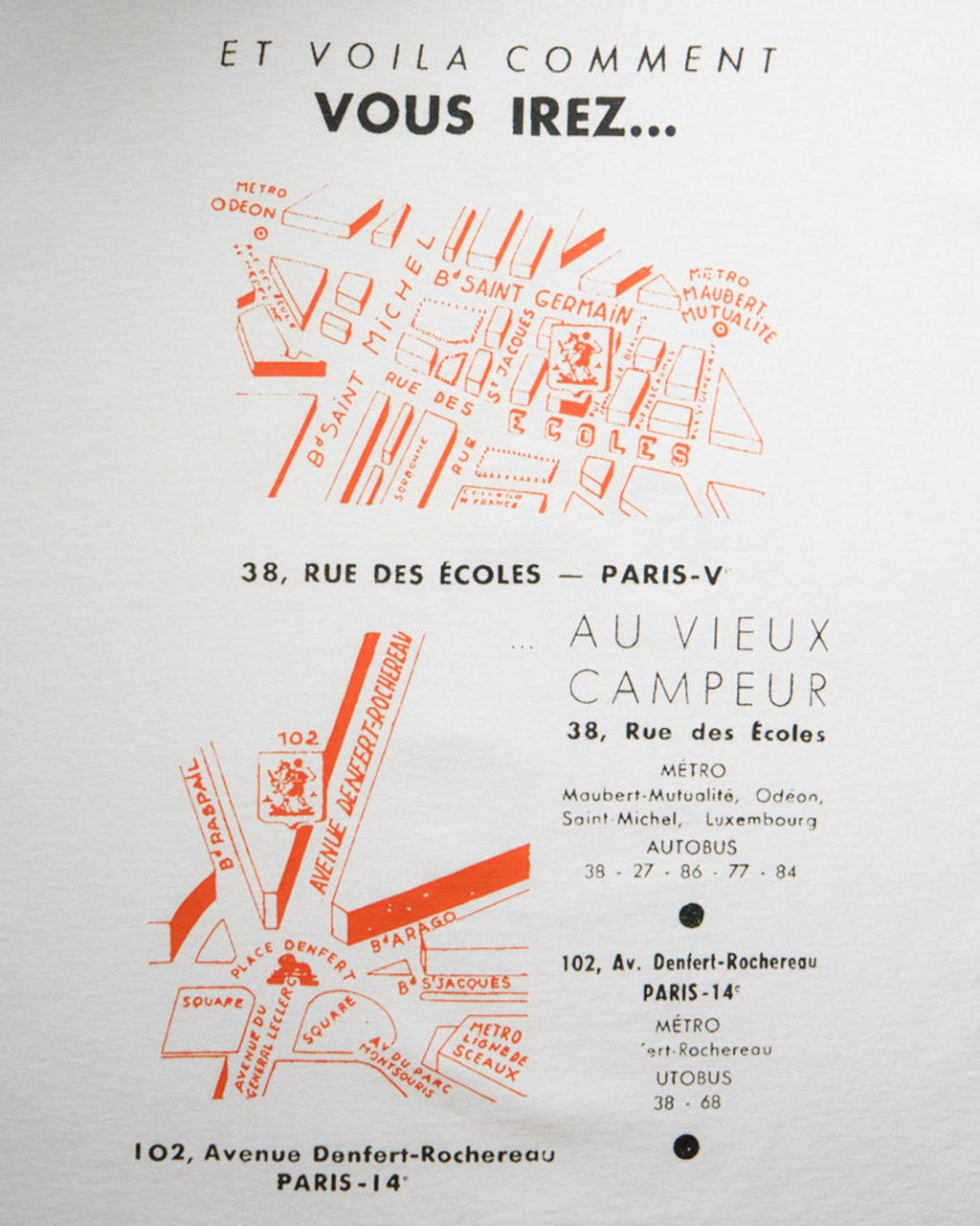 Au Vieux Campeur - Congés Payés - Plans Short Sleeve T-shirt - White