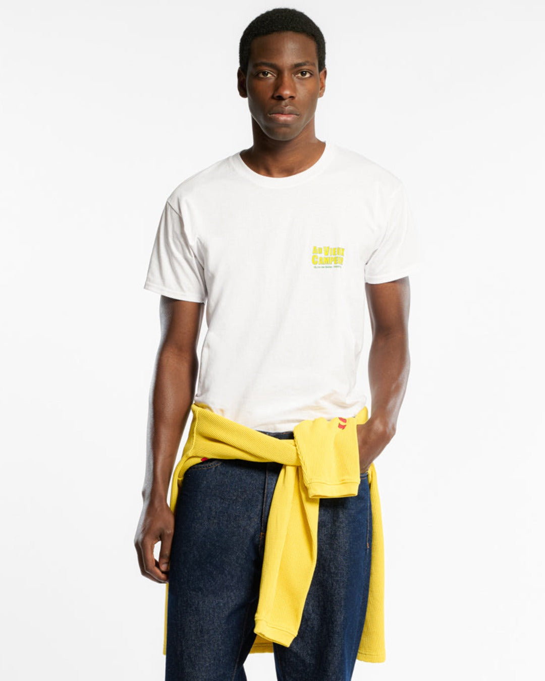 Au Vieux Campeur - Congés Payés - Short Sleeve T-shirt Tents - White
