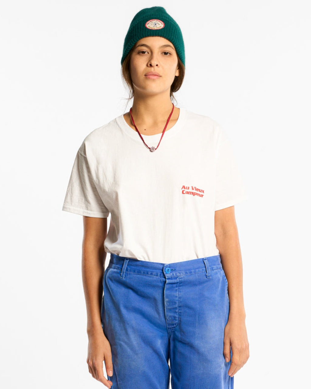 Au Vieux Campeur - Congés Payés - T-Shirt Manches Courtes Le Vieux Randonneur - Blanc