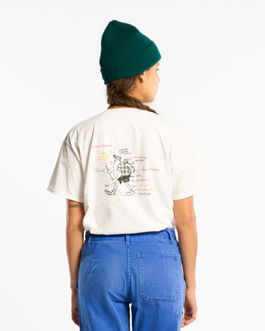 Au Vieux Campeur - Congés Payés - T-Shirt Manches Courtes Le Vieux Randonneur - Blanc