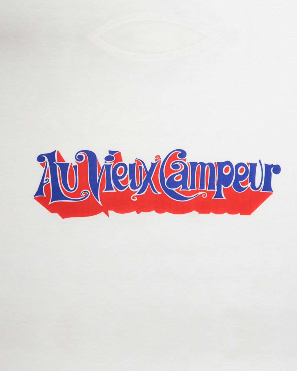 Au Vieux Campeur - Congés Payés - T-Shirt Manches Longues Couverture 1976 - Blanc