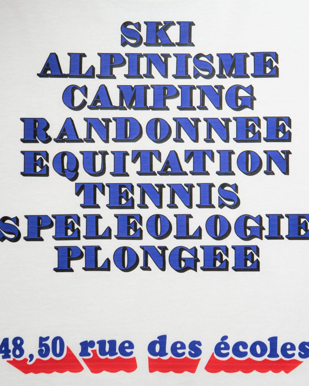 Au Vieux Campeur - Congés Payés - T-Shirt Manches Longues Couverture 1976 - Blanc