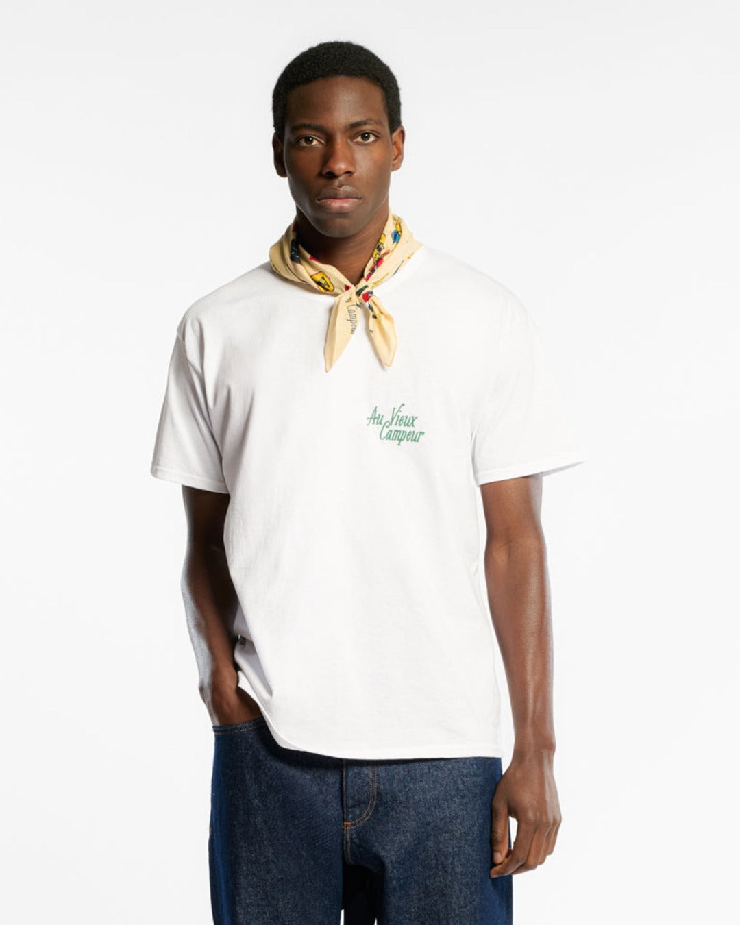 Au Vieux Campeur - Congés Payés - T-Shirt Manches Courtes Sommets - Blanc