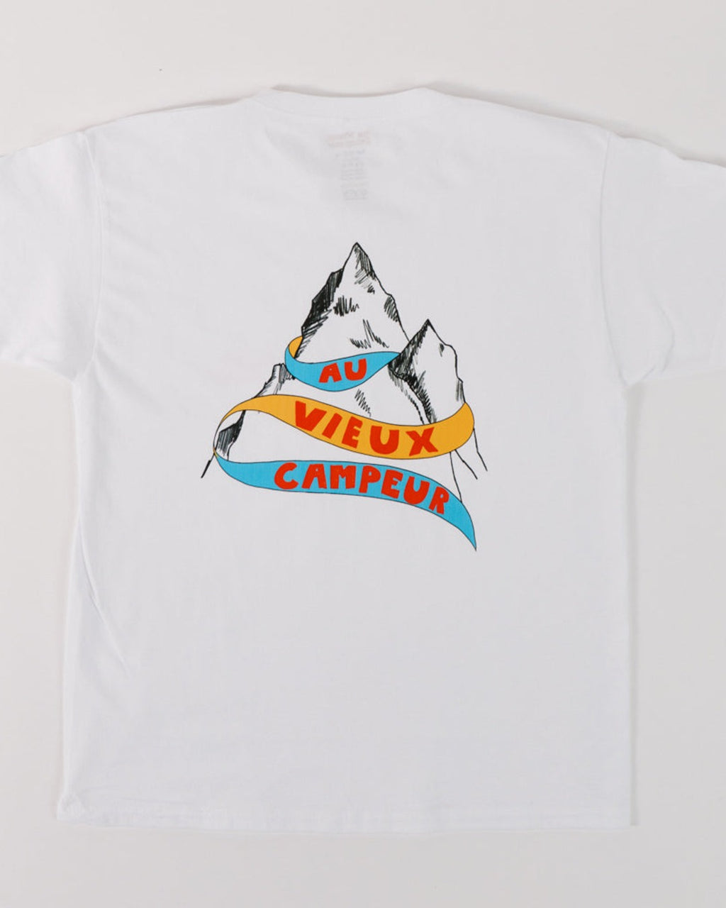 Au Vieux Campeur - Paid Leave - Kids Mountain T-Shirt - White