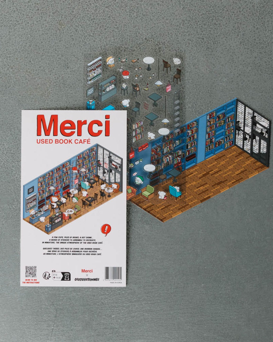 Merci - Kit Stickers Used Book Café
