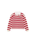 Merci x Mother - Mother x Merci - The Boxy Match Striped Polo - Red