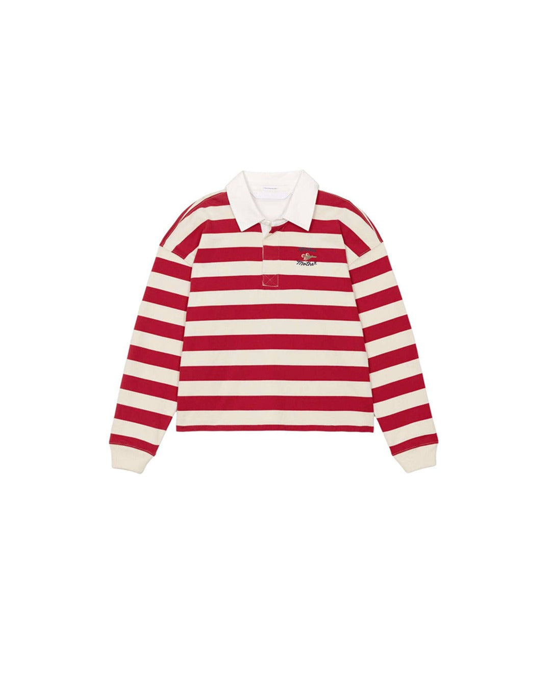 Mother x Merci - Polo The Boxy Match Rayé - Rouge