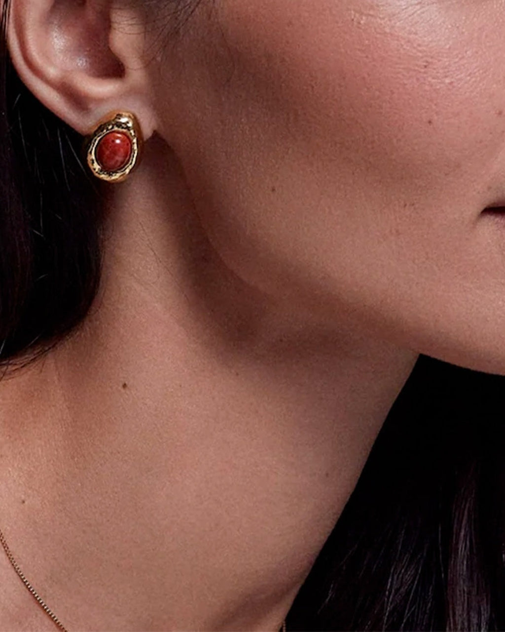 Anni Lu - Cherry On Top Earrings - Gold