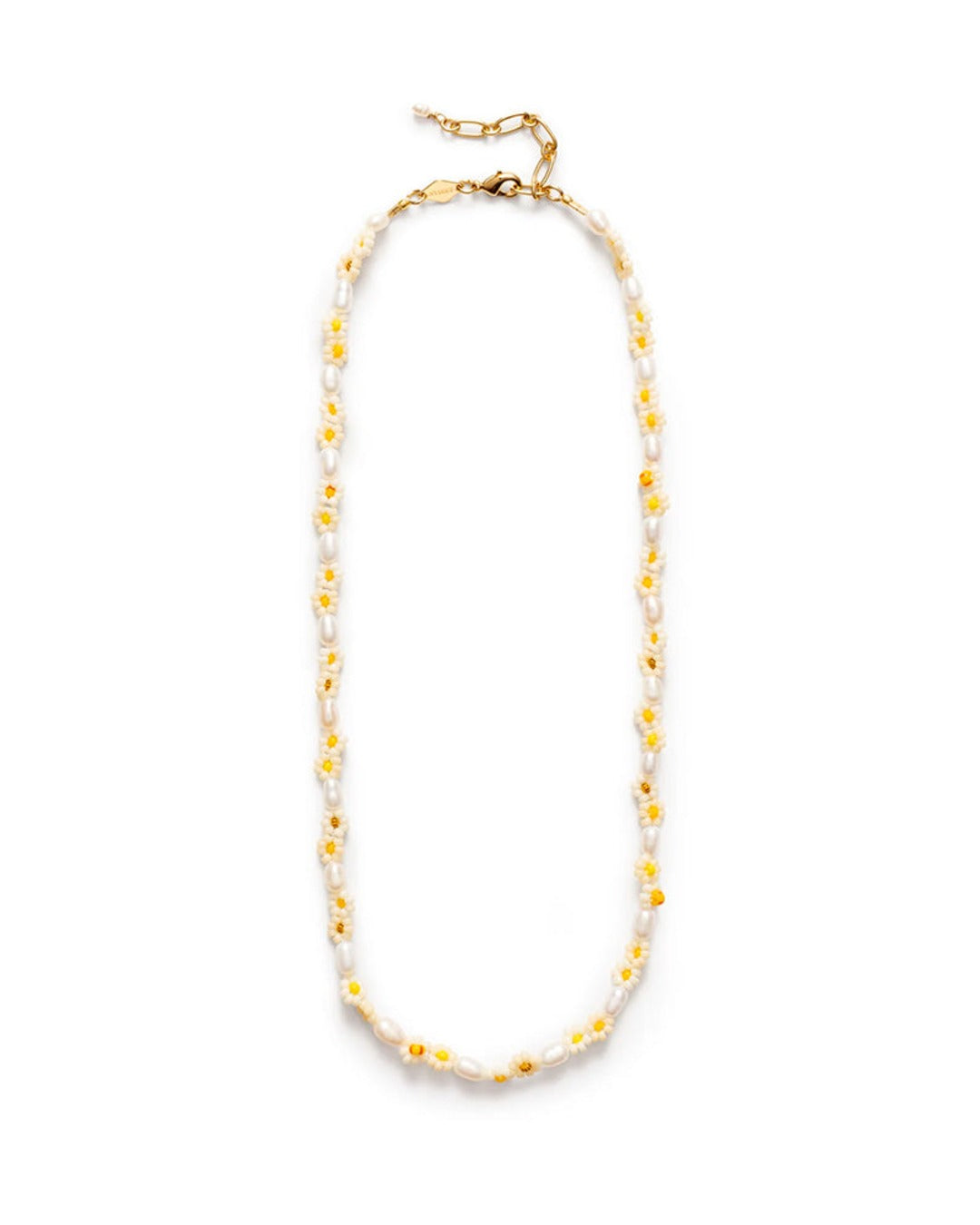 Anni Lu - Collier Daisy Flower - Pearl Yellow