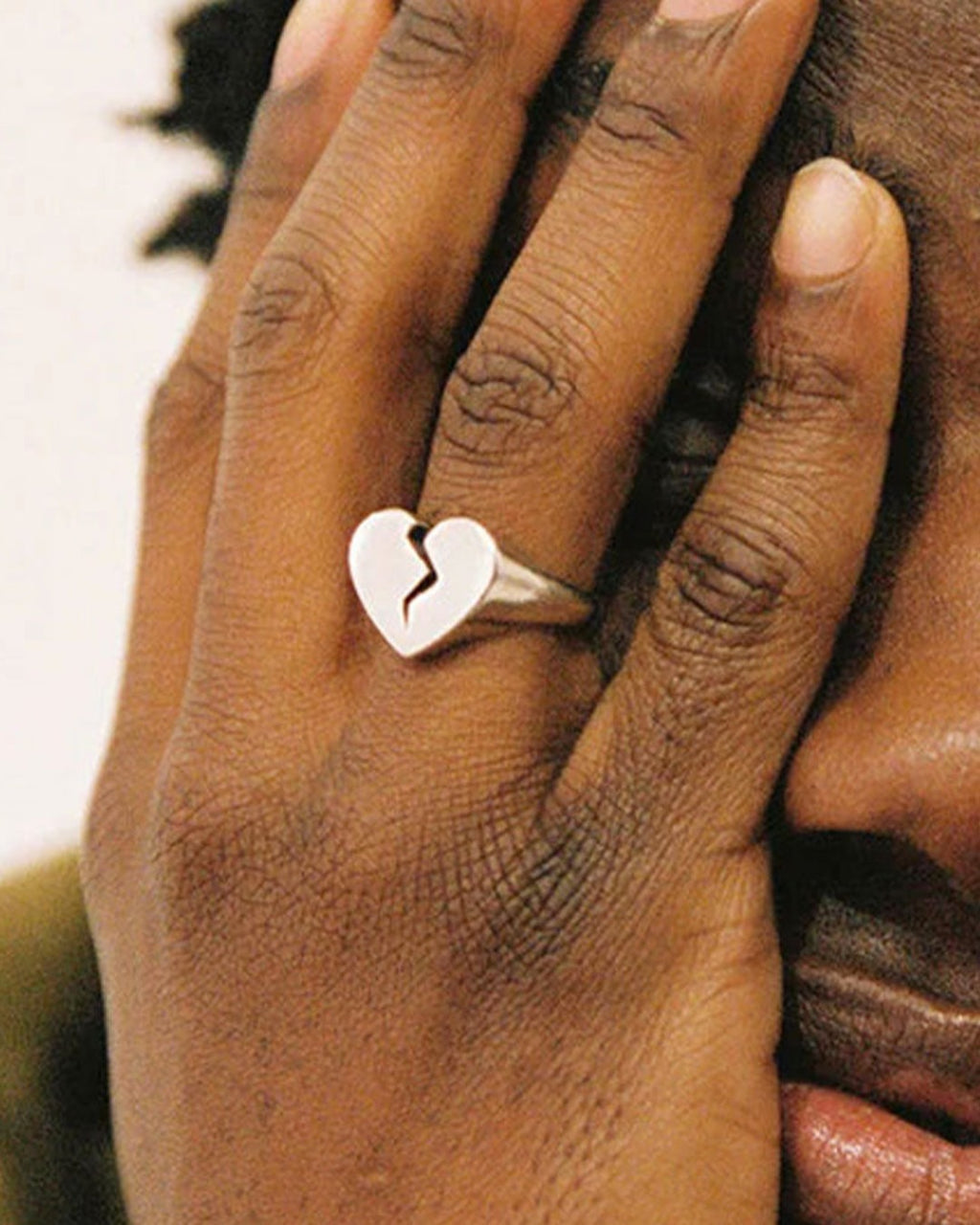 Two Jeys - Broken Heart Ring - Silver