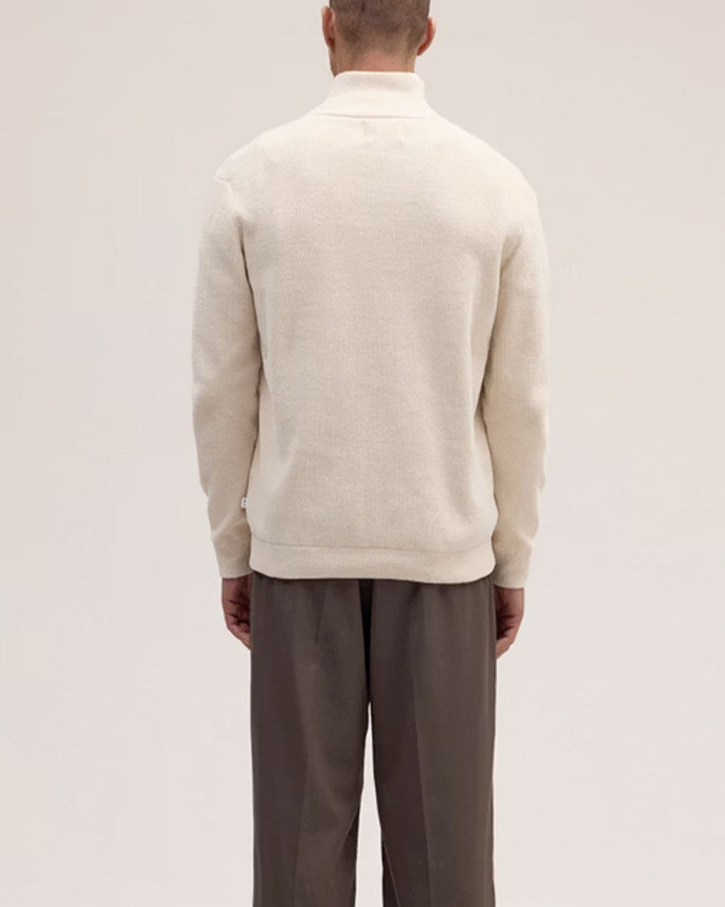 Nn07 - Danny Zip 6429 Knitwear - Ivory