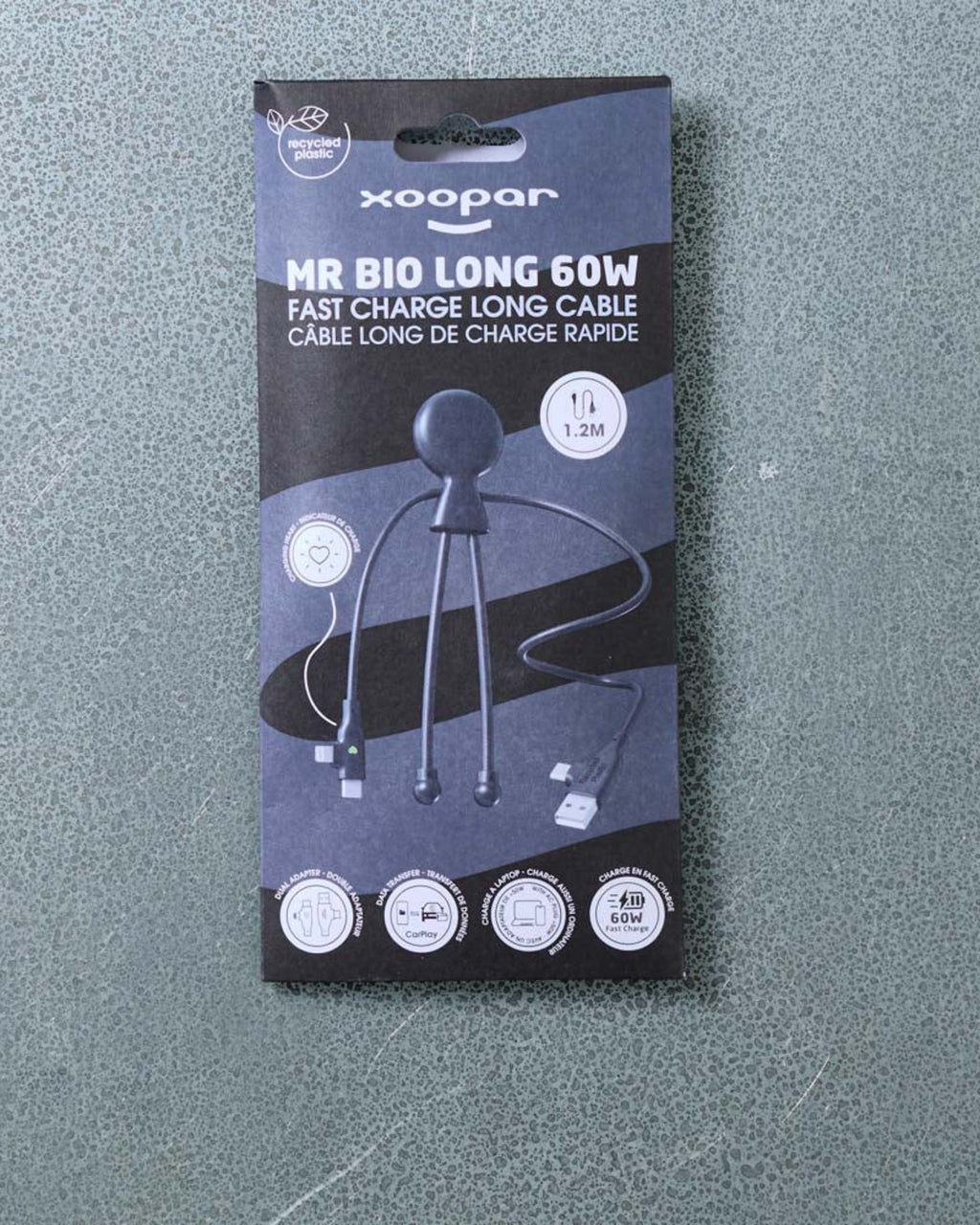 Xoopar - Cable Mr Bio Long Fast - Noir