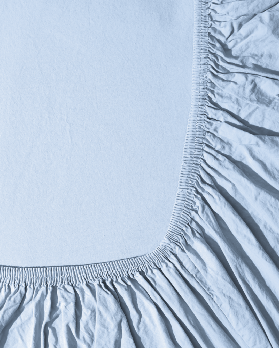Merci - Drap-Housse En Percale De Coton - Bleuet