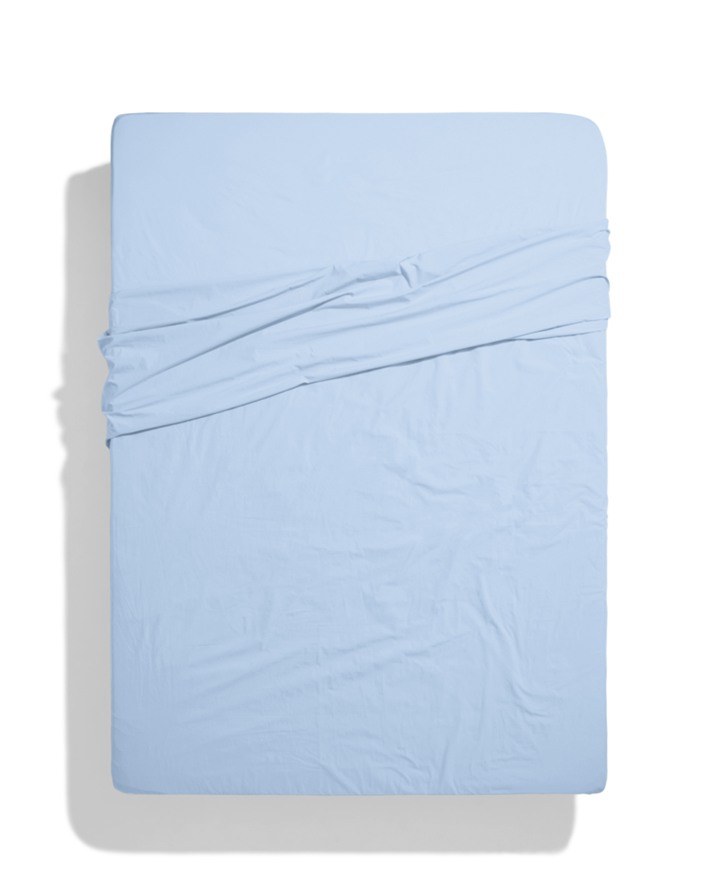 Merci - Cotton percale flat sheet - Cornflower