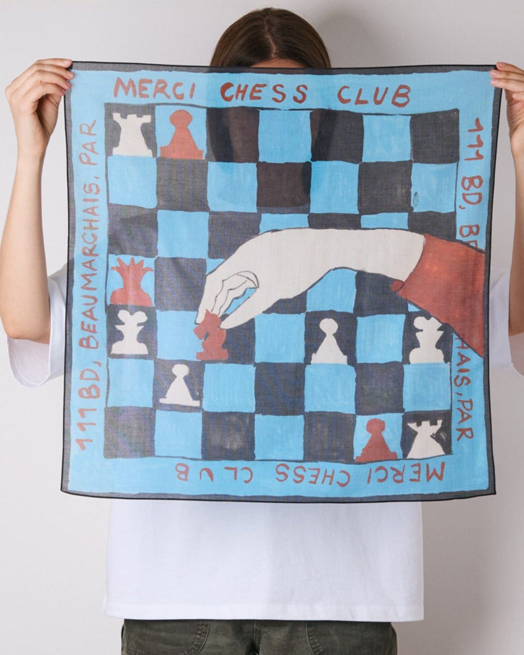 Merci - Ars Vivendi Virtus Est Bandana - Chessclub Blue