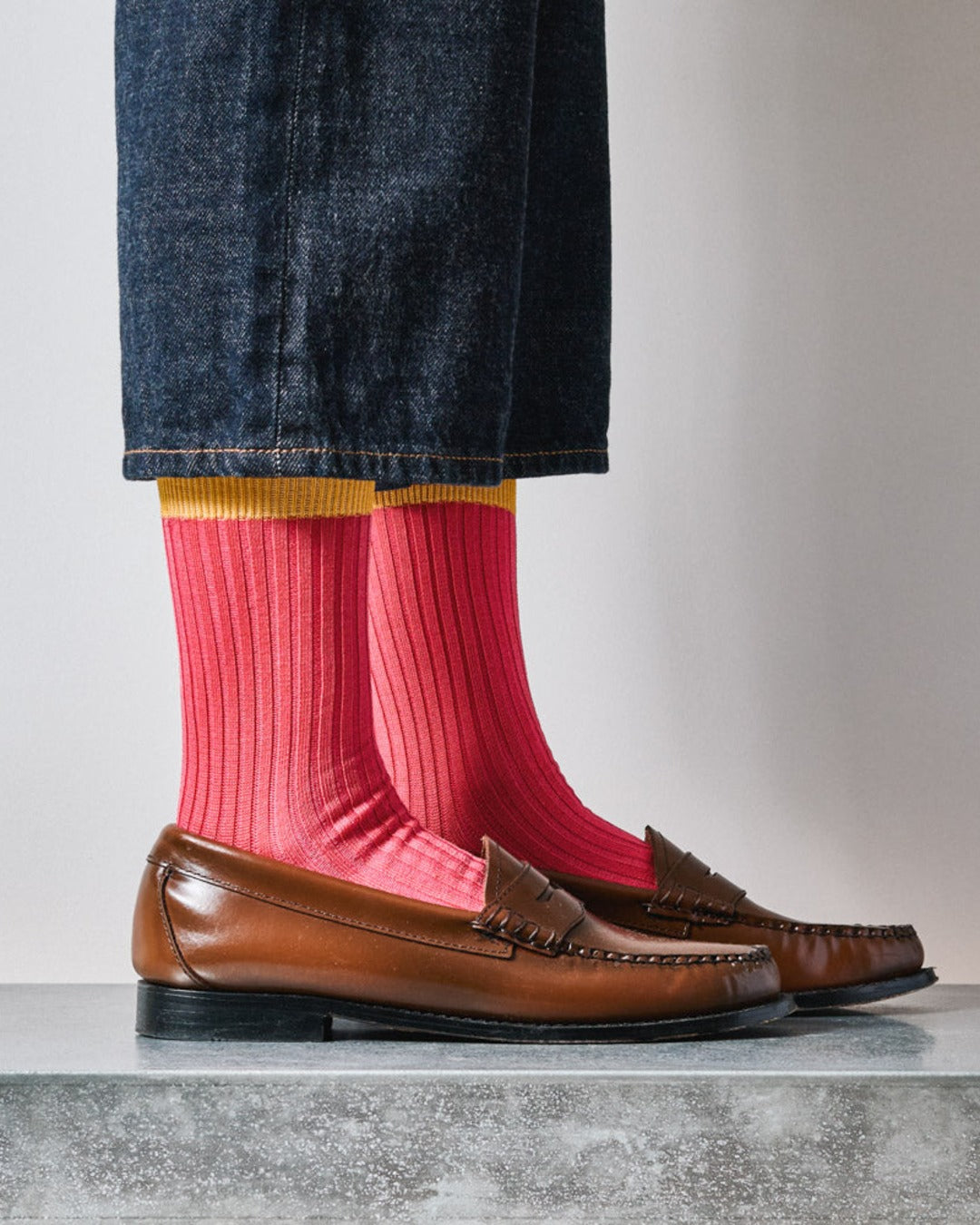 Merci - Chaussettes Theodora - Rose Jaune