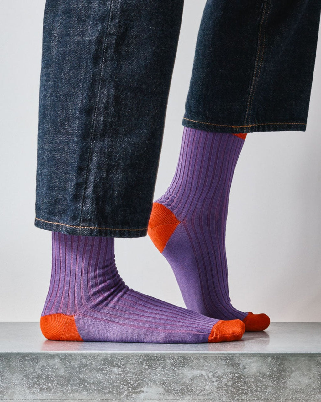 Merci - Chaussettes Theodora - Violet Rouge