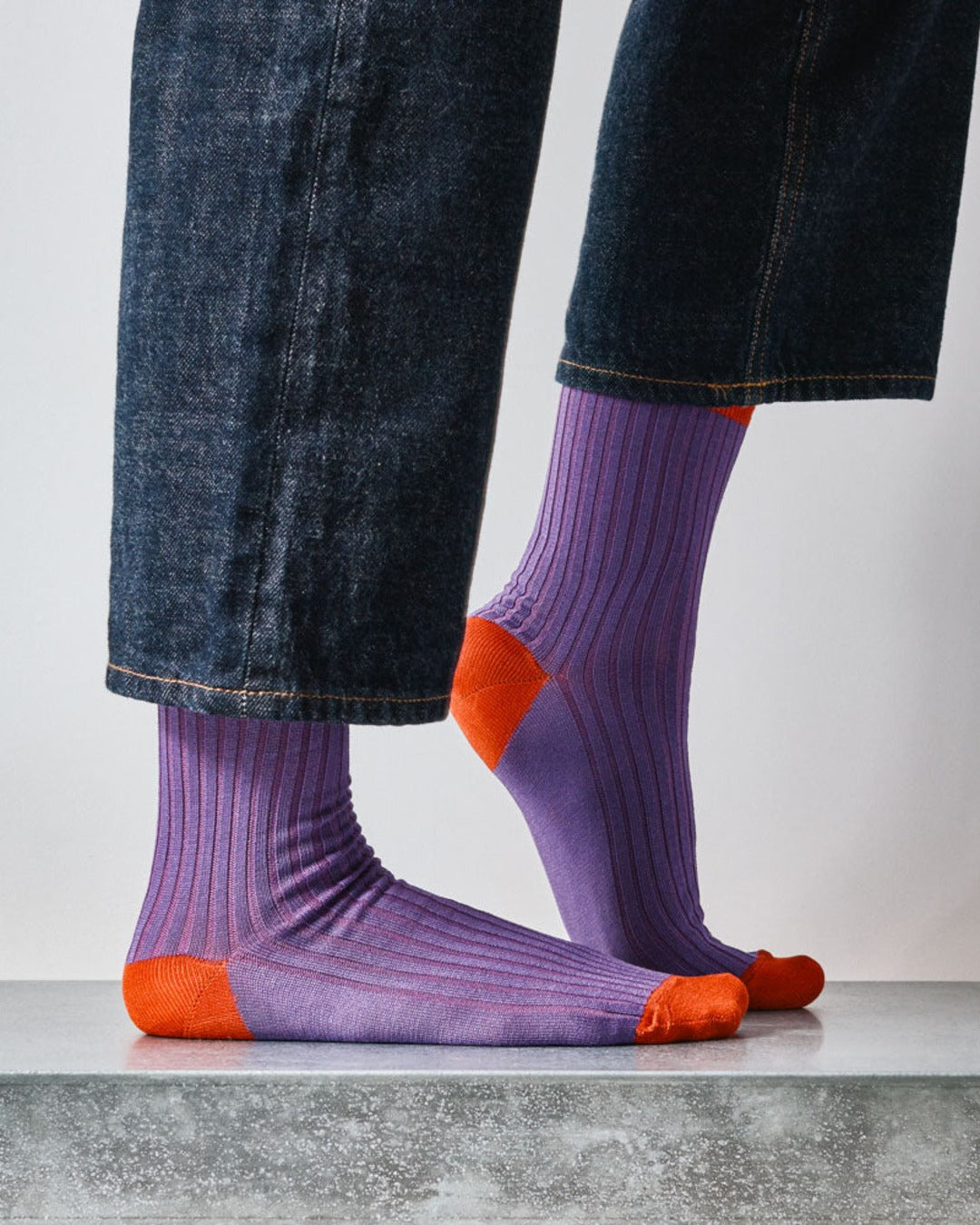 Merci - Chaussettes Theodora - Violet Rouge