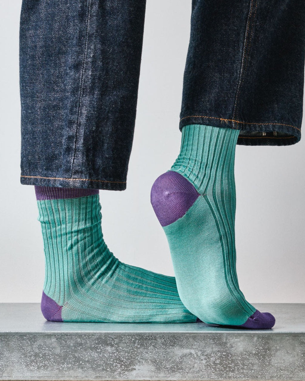Merci - Theodora Socks - Blue Violet