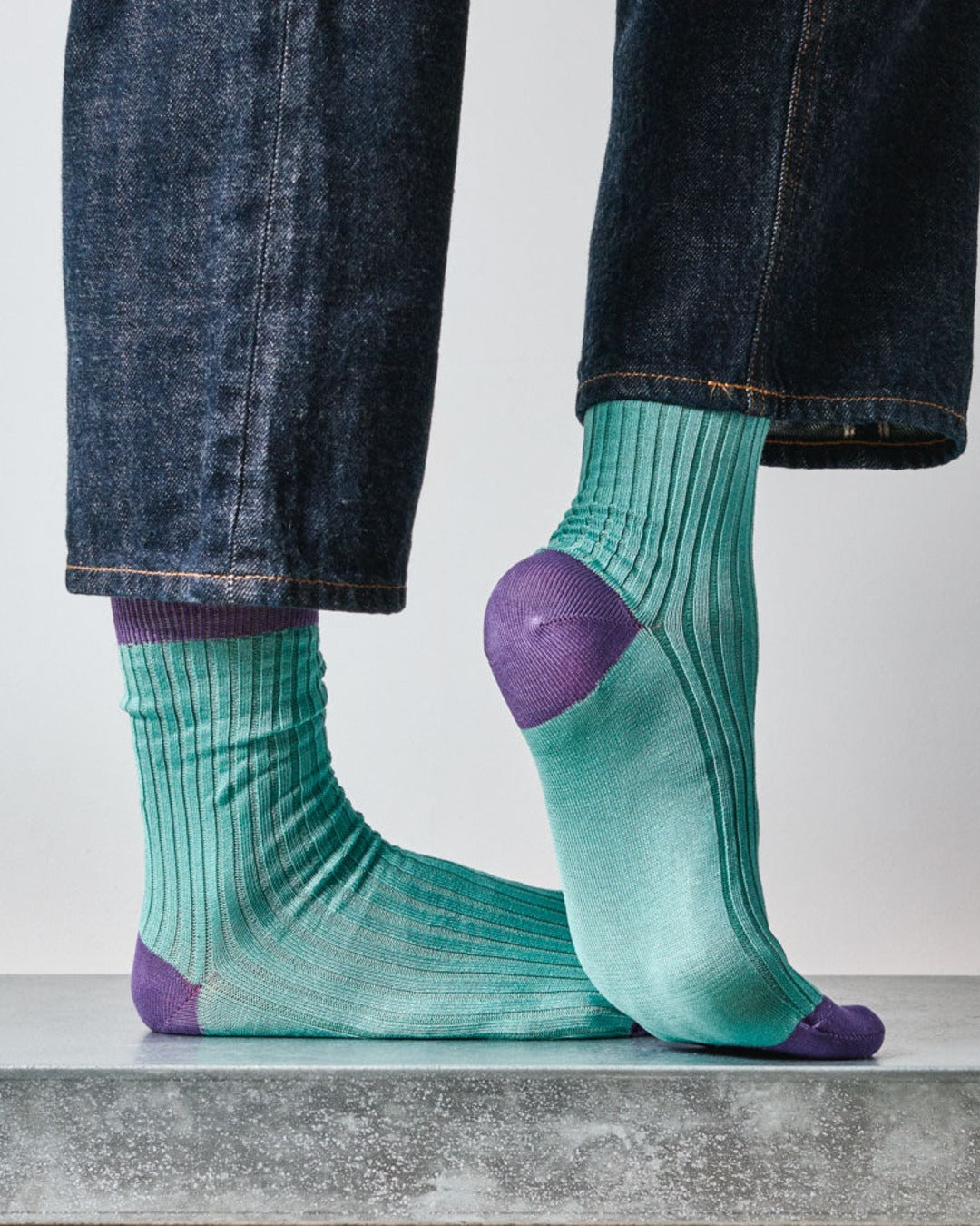 Merci - Chaussettes Theodora - Bleu Violet
