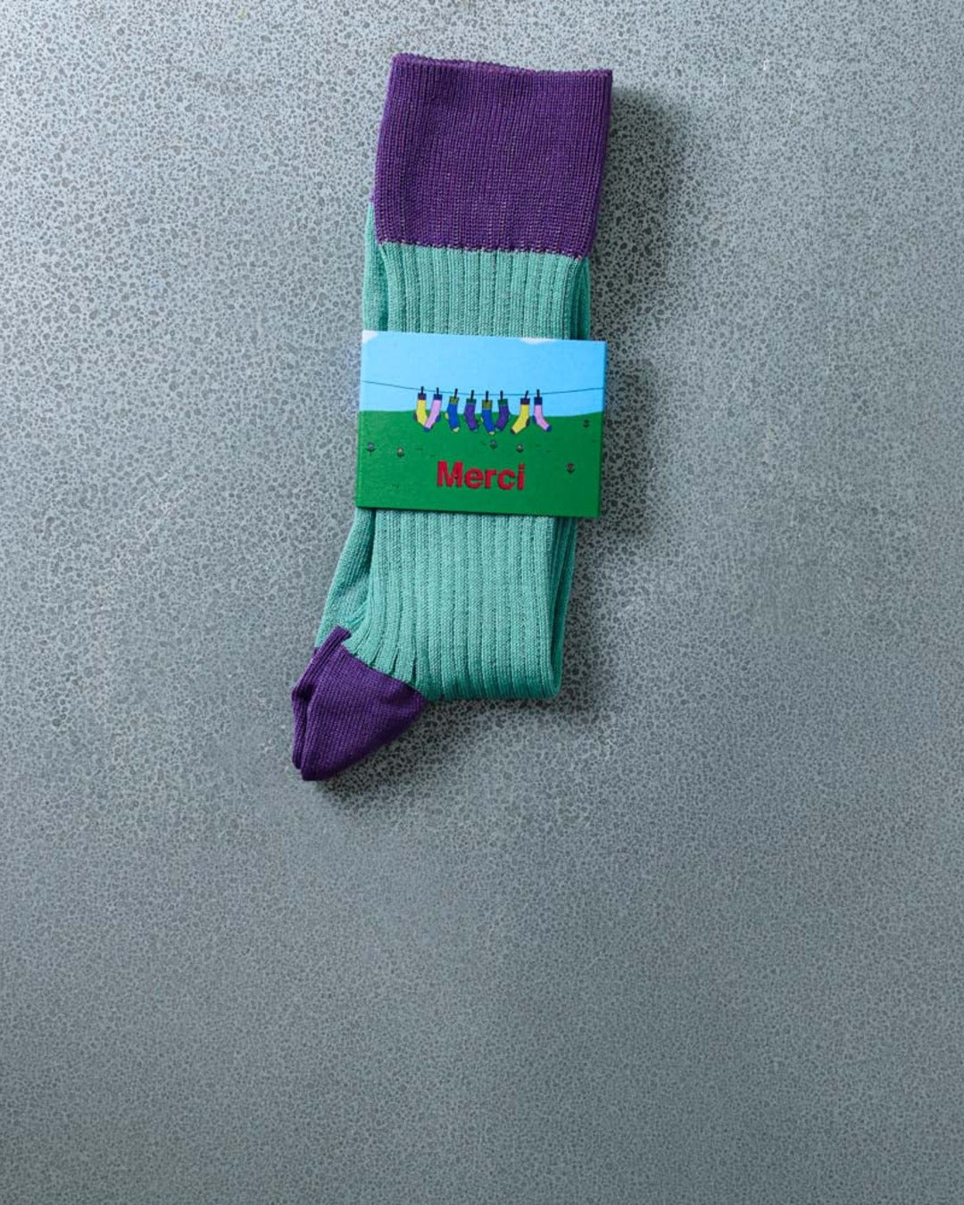 Merci - Theodora Socks - Blue Violet