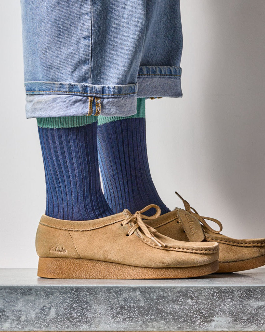 Merci - Chaussettes Theodora - Marine Bleu