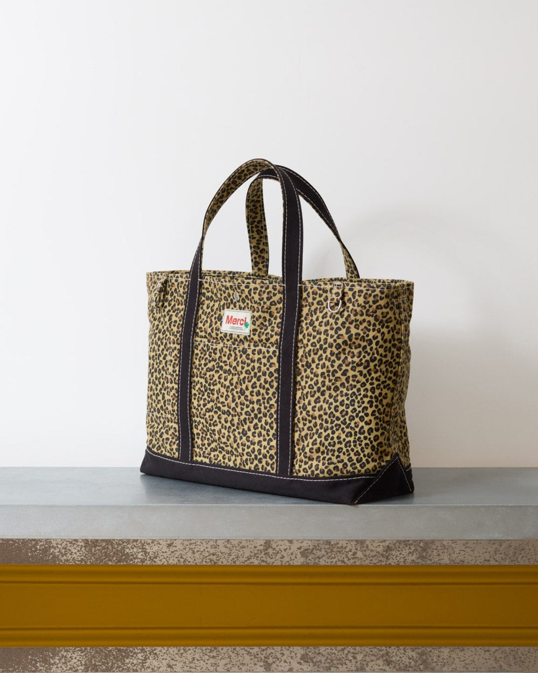 Merci - Candide shopping bag cotton XL - Leopard