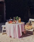 Merci - Washed linen tablecloth - Granita Pink