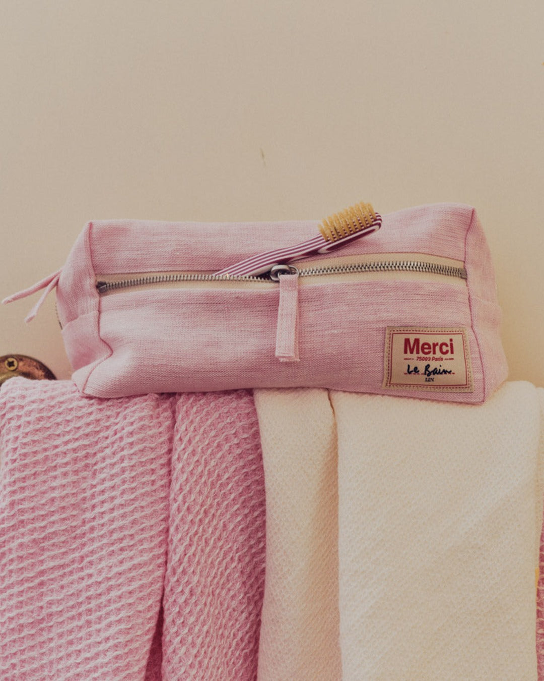Merci - Trousse De Toilette - Rose Granité