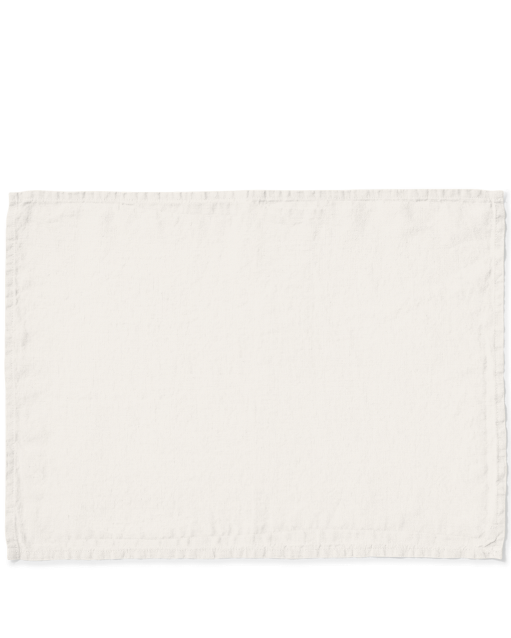 Merci - Washed linen placemat - Seashell White