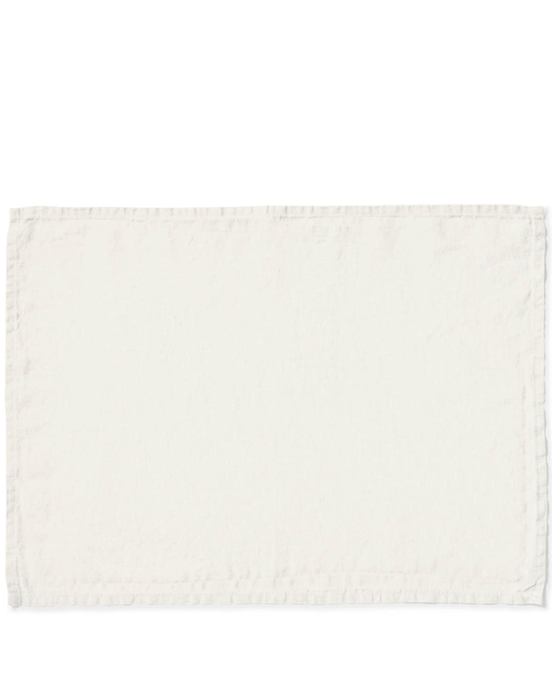 Merci - Washed linen placemat - Seashell White