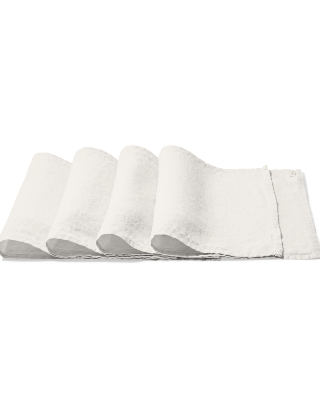 Merci - Washed linen placemat - Seashell White