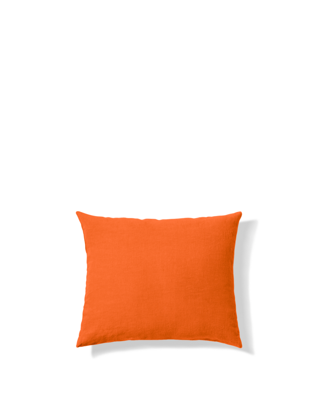 Merci - Washed linen pillowcase - Zest Orange