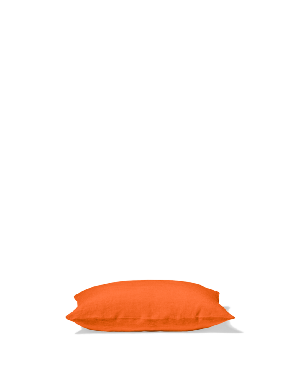 Merci - Washed linen pillowcase - Zest Orange