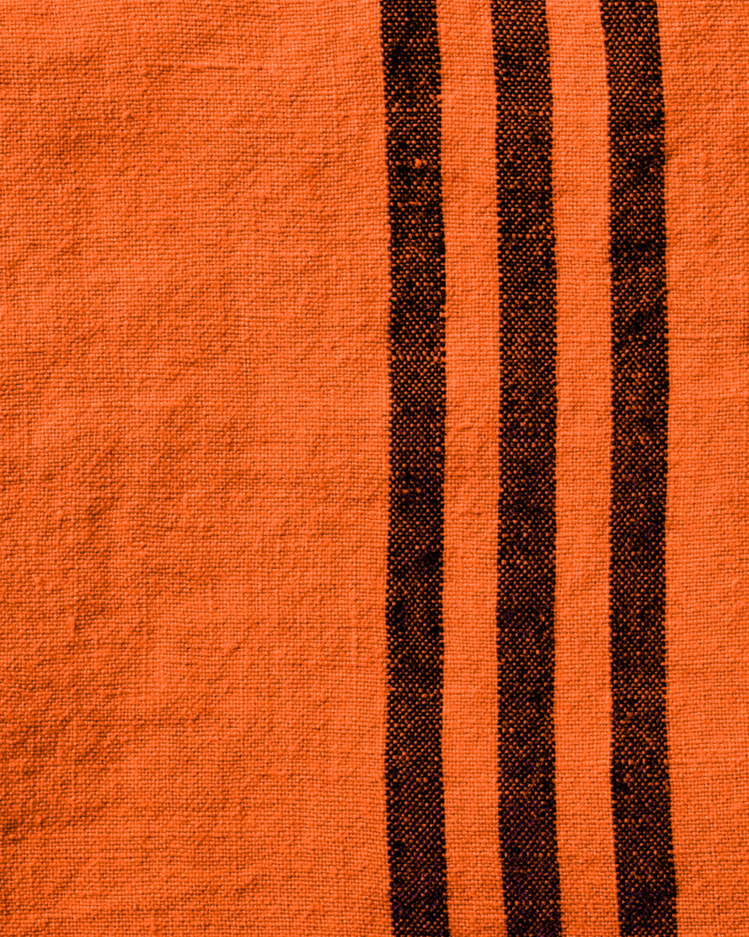Merci - Torchon En Lin Lavé - Orange Zeste