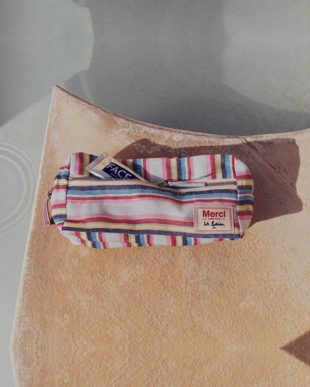Merci - Trousse De Toilette - Rayures Parasol