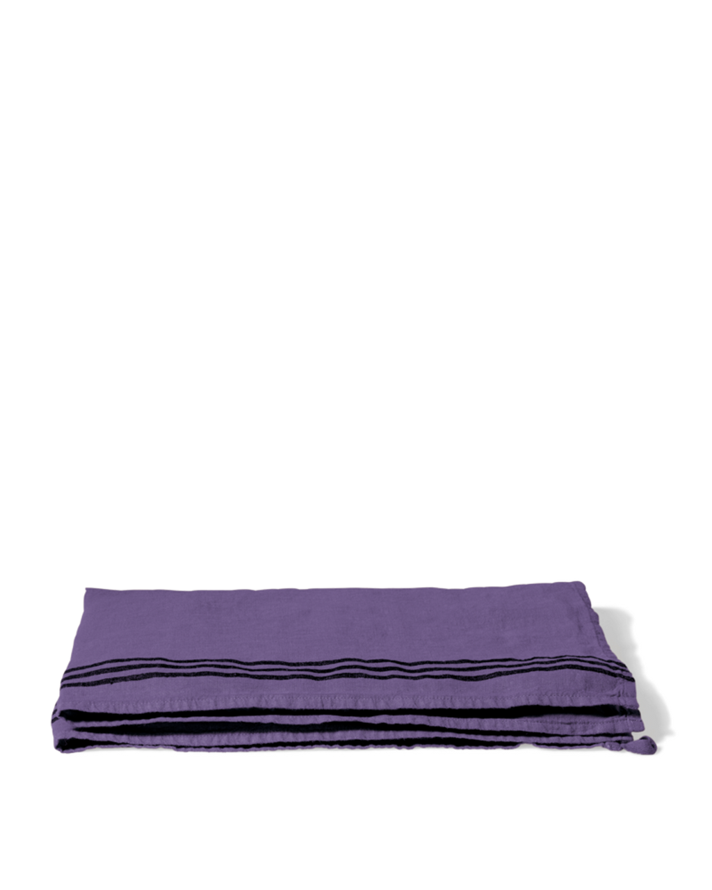 Merci - Washed linen tea towel - Storm Violet