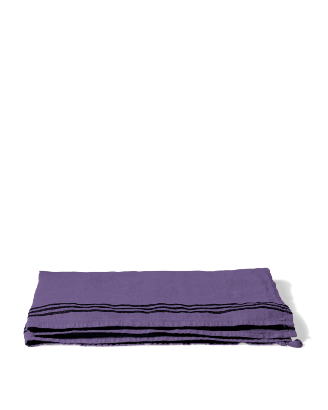Merci - Washed linen tea towel - Storm Violet