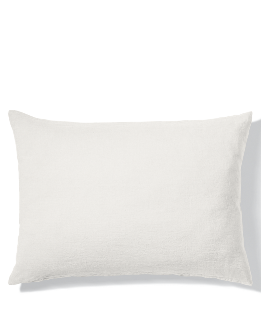 Merci - Washed linen pillowcase - Seashell White