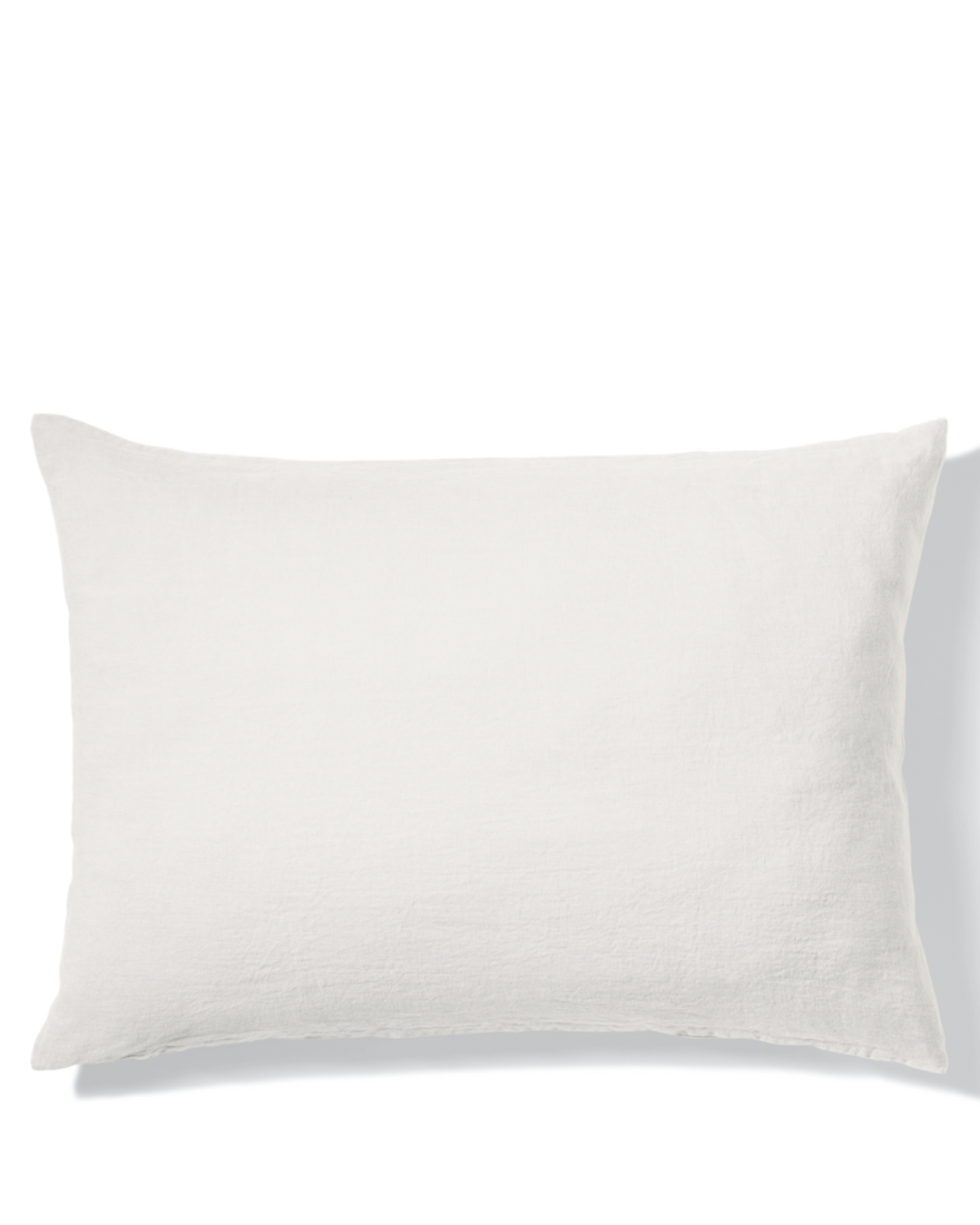 Merci - Washed linen pillowcase - Seashell White