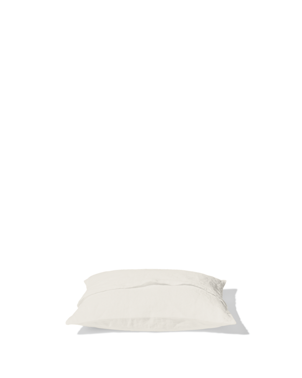 Merci - Washed linen pillowcase - Seashell White