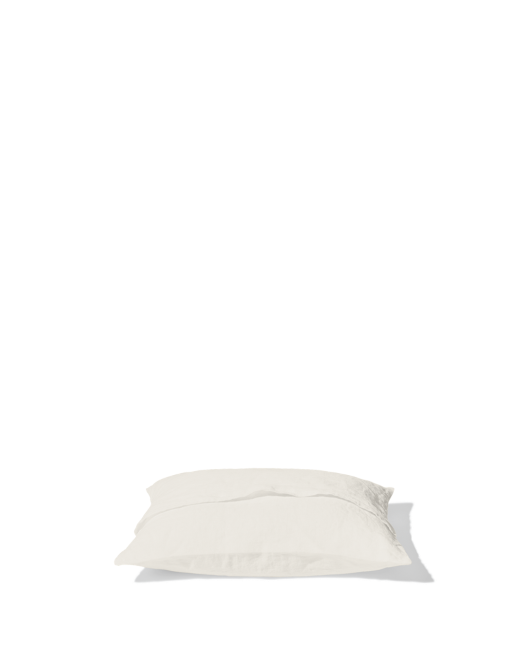 Merci - Washed linen pillowcase - Seashell White